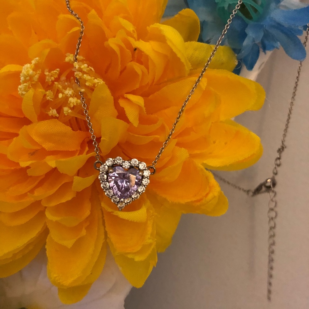 💜Purple Heart Necklace! 💜